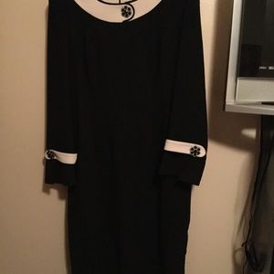 Black Dress w/White Trim